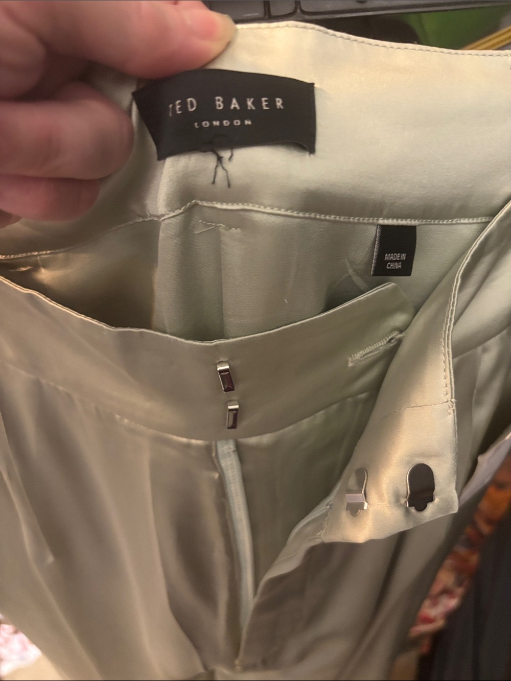 🍈TED BAKER 🍈Wide-Leg/Flare Trousers, desert sage, mint green, pistachio - Picture 3 of 15